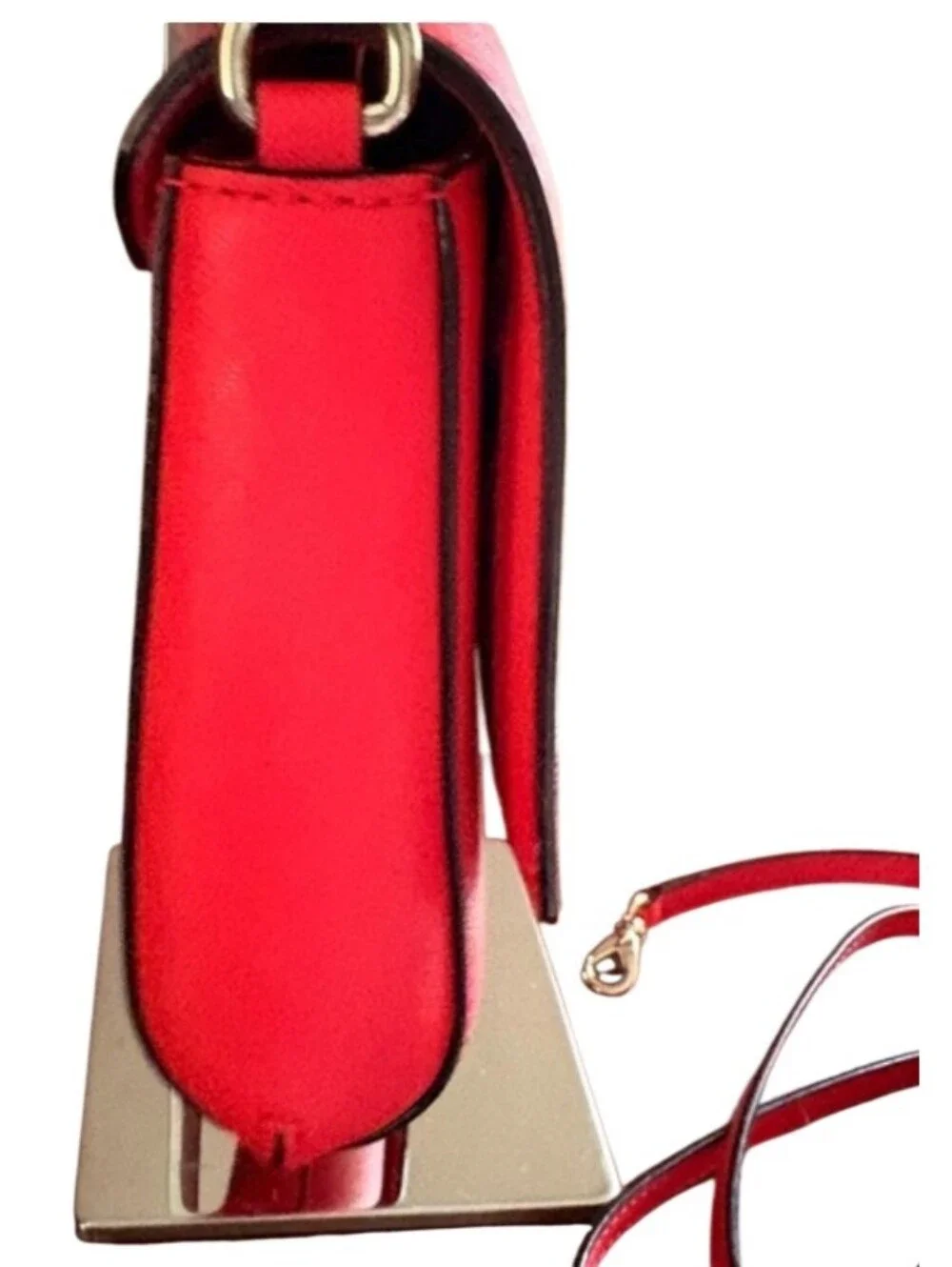 Kate Spade NWT Laurel Way Red Crossbody Bag with Gold Chain No Callouts Ret.$229 - Picture 4 of 10